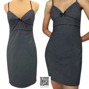 Express - Size 6 - Dark Grey Fitted Pencil Dress